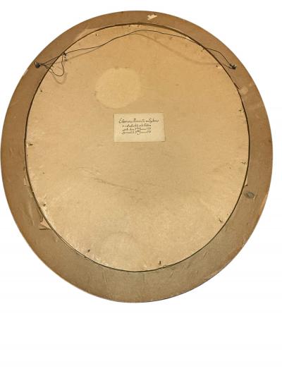 GERMAN 18TH CENTURY PAIR OF OVAL PORTRAITS OIL ON BOARD GENTLEMAN LADY