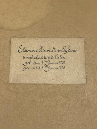 GERMAN 18TH CENTURY PAIR OF OVAL PORTRAITS OIL ON BOARD GENTLEMAN LADY