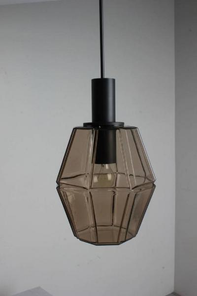 GERMAN SMOKE GLASS DIAMOND PENDANT