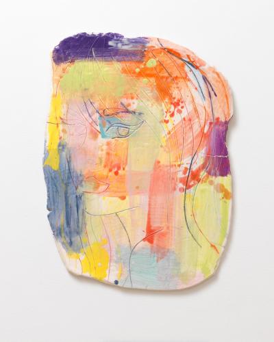 GHADA AMER Portrait of a Girl in an Abstract Composition 3 2015