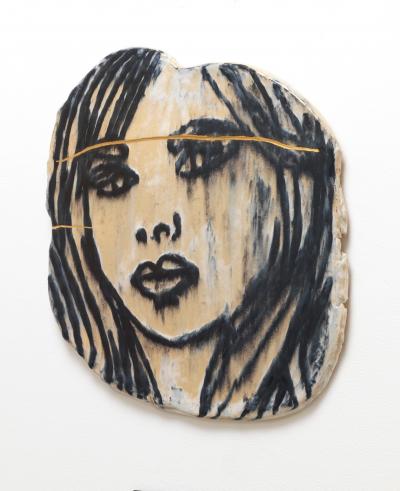 GHADA AMER Portrait with Wounds 2015