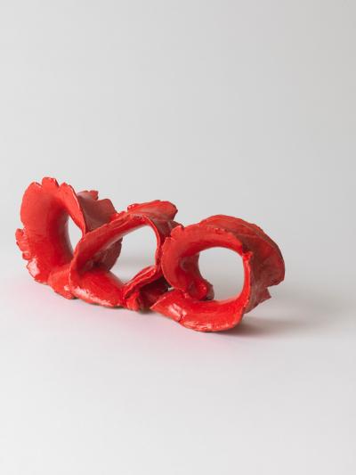 GHADA AMER Study in Red 2015