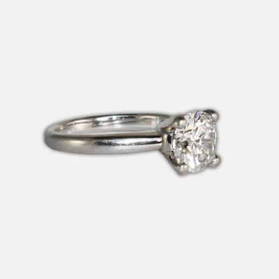 GIA Certified Platinum Diamond Ring 1 51 ct