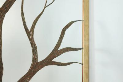 GIGANTIC BRONZE TREE MIRROR