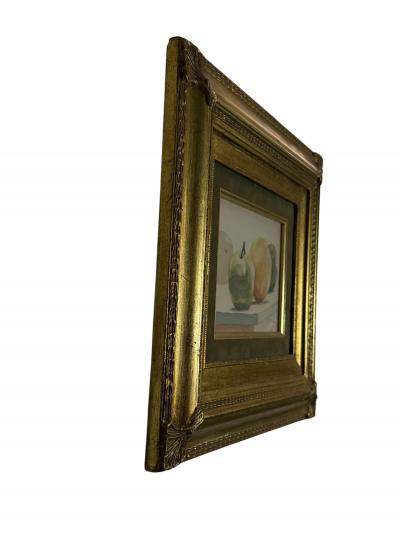 GILT FRAMED STILL LIFE FRUIT WATERCOLOR