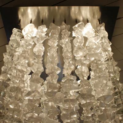 GLASS FALL CEILING LIGHT SCULPTURE