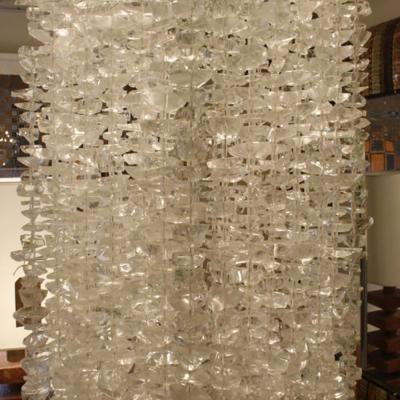 GLASS FALL CEILING LIGHT SCULPTURE