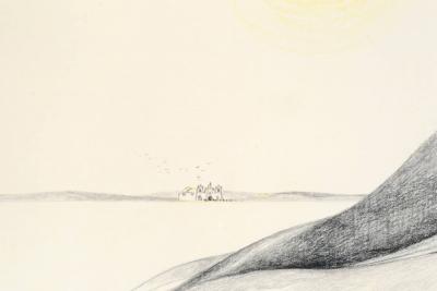 GMO Guillermo Acevedo Mixed Media Painting 1960 s