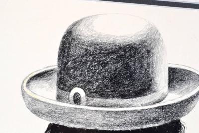 GMO Guillermo Acevedo Mixed Media Painting 1960 s