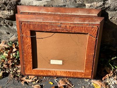 GOLD RUSH STREAM AMONGST MOUNTAIN RANGE PAINTING