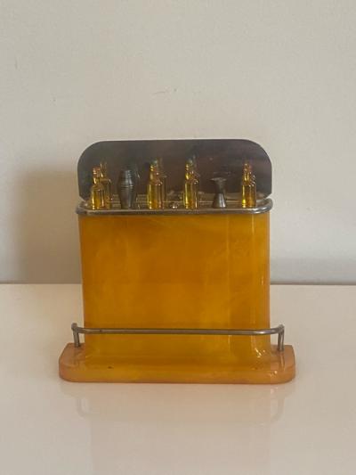 GREAT ART DECO BAKELITE BAR COCKTAIL SKEWERS SET