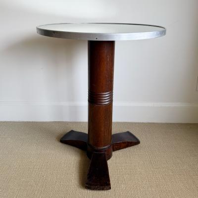 GUERIDON WITH MIRRORED TOP