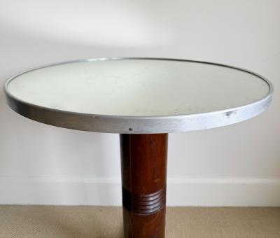 GUERIDON WITH MIRRORED TOP