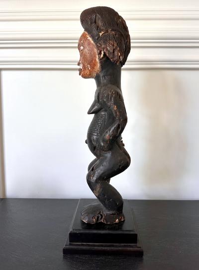 Gabon Punu Ancestor Female Figure on Custom Stand