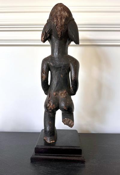 Gabon Punu Ancestor Female Figure on Custom Stand