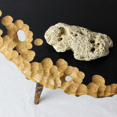 Gabor Gobi MOON Side Table Erosion Collection