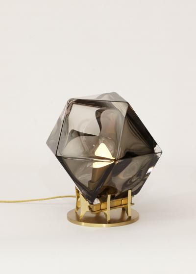 Gabriel Scott Welles Double Blown Glass Desk Lamp