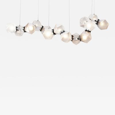 Gabriel Scott Welles Glass Long Chandelier