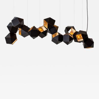 Gabriel Scott Welles Steel Long Chandelier