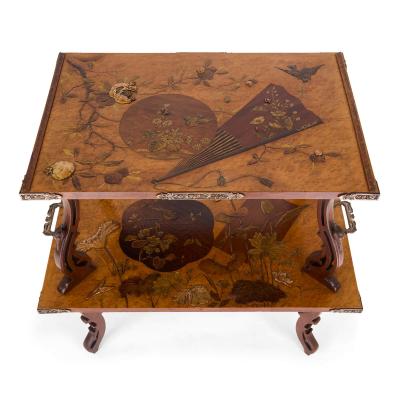 Gabriel Viardot Japonisme Mixed Metal tag re Table Manner of Gabriel Viardot
