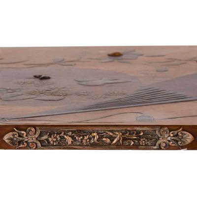 Gabriel Viardot Japonisme Mixed Metal tag re Table Manner of Gabriel Viardot