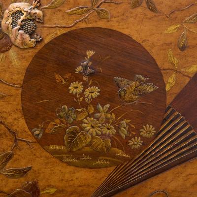 Gabriel Viardot Japonisme Mixed Metal tag re Table Manner of Gabriel Viardot