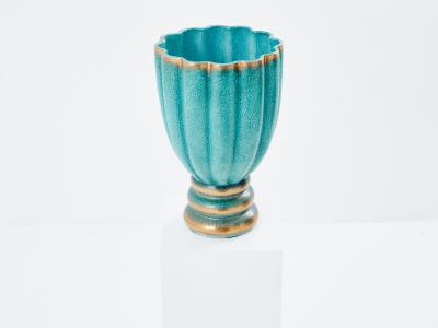Gabriele Bicchioni large Deruta ceramic vase 1930
