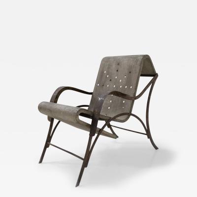 Gabriele Mucchi Prototype of an aluminum armchair by Gabriele Mucchi