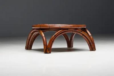 Gabriella Crespi Bamboo Coffee Table by Gabriella Crespi Italy 1970s