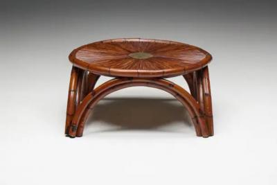 Gabriella Crespi Bamboo Coffee Table by Gabriella Crespi Italy 1970s