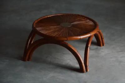 Gabriella Crespi Bamboo Coffee Table by Gabriella Crespi Italy 1970s