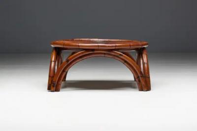 Gabriella Crespi Bamboo Coffee Table by Gabriella Crespi Italy 1970s
