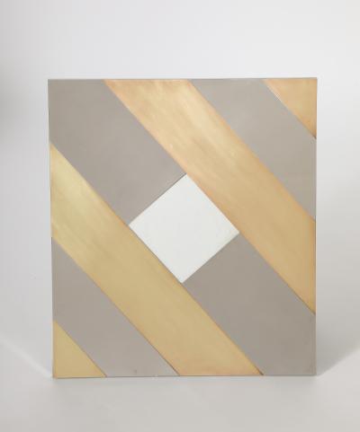 Gabriella Crespi Gabriella Crespi Brass and Chrome Picture Frame signed 