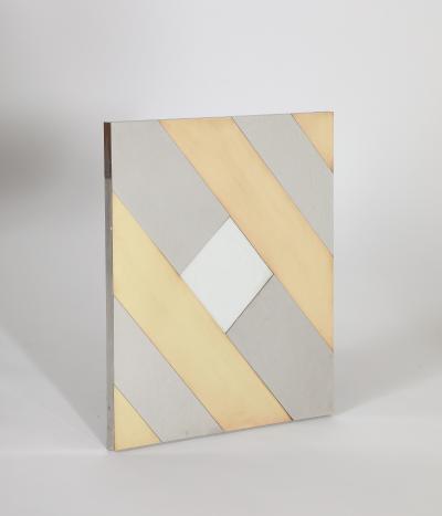 Gabriella Crespi Gabriella Crespi Brass and Chrome Picture Frame signed 