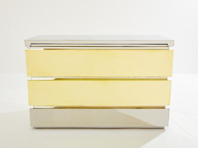 Gabriella Crespi Gabriella Crespi Mr Mme chrome brass chest of drawers 1972