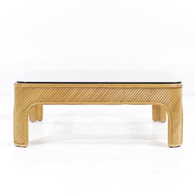 Gabriella Crespi Gabriella Crespi Style Pencil Reed Mid Century Coffee Table
