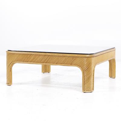 Gabriella Crespi Gabriella Crespi Style Pencil Reed Mid Century Coffee Table