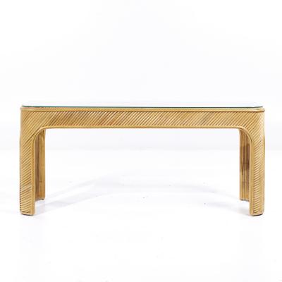 Gabriella Crespi Gabriella Crespi Style Pencil Reed Mid Century Console Table