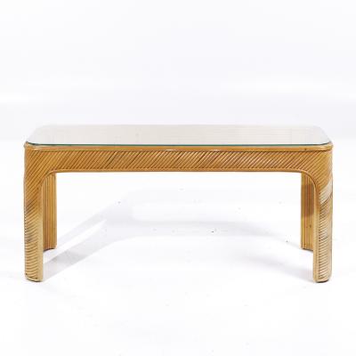 Gabriella Crespi Gabriella Crespi Style Pencil Reed Mid Century Console Table
