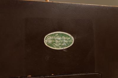 Gabriella Crespi Gabriella Crespi Table Lamp in Walnut Burl and Brass Italy 1970s