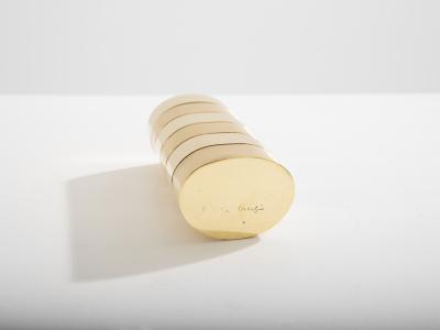 Gabriella Crespi Gabriella Crespi brushed and polished brass box signed 1970