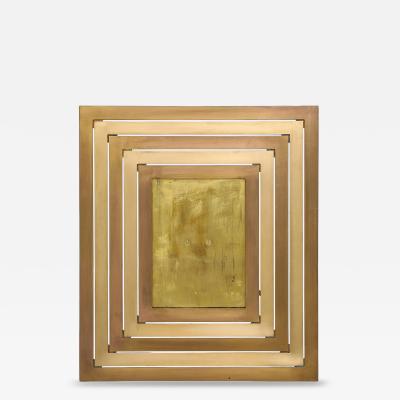 Gabriella Crespi Large Brass Rectangular Picture Frame