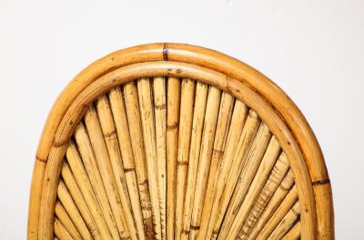 Gabriella Crespi Set of 8 Rising Sun Dining Chairs by Gabriella Crespi