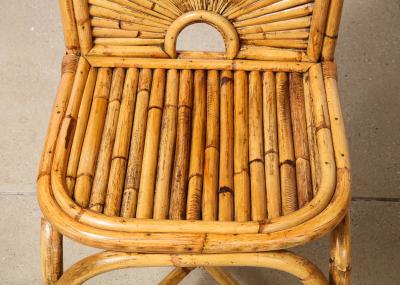 Gabriella Crespi Set of 8 Rising Sun Dining Chairs by Gabriella Crespi