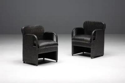 Gae Aulenti Armchairs Tlinkit by Gae Aulenti for Tecno Italy 1990s