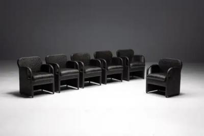 Gae Aulenti Armchairs Tlinkit by Gae Aulenti for Tecno Italy 1990s