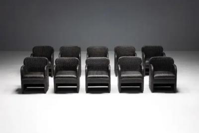 Gae Aulenti Armchairs Tlinkit by Gae Aulenti for Tecno Italy 1990s