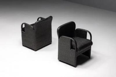 Gae Aulenti Armchairs Tlinkit by Gae Aulenti for Tecno Italy 1990s