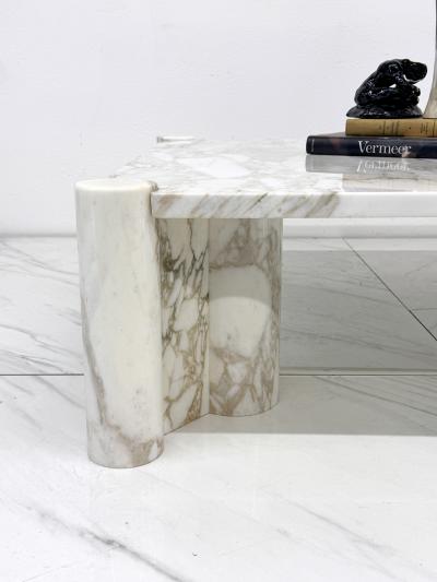Gae Aulenti Gae Aulenti Jumbo Coffee Table Arabescato Marble Knoll 1960s
