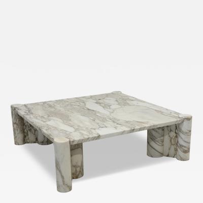 Gae Aulenti Gae Aulenti Jumbo Coffee Table Arabescato Marble Knoll 1960s